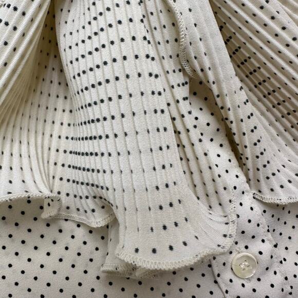 Vintage 1980s Career Blouse with Neck Scarf - Picture 2 of 5